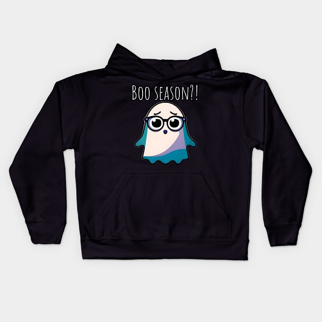 Scared ghost Kids Hoodie by alcoshirts